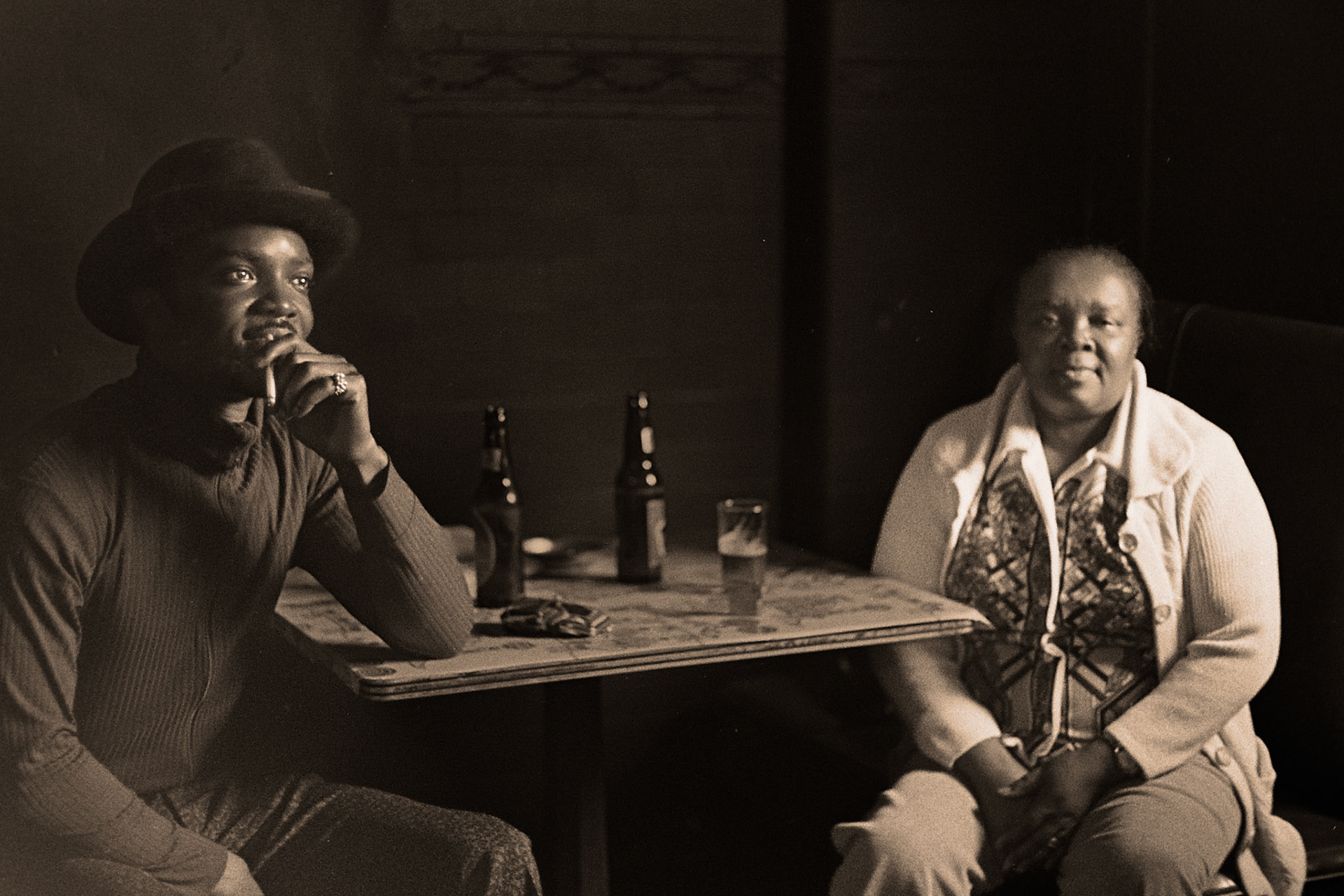 Bar patrons, Detroit, Michigan
