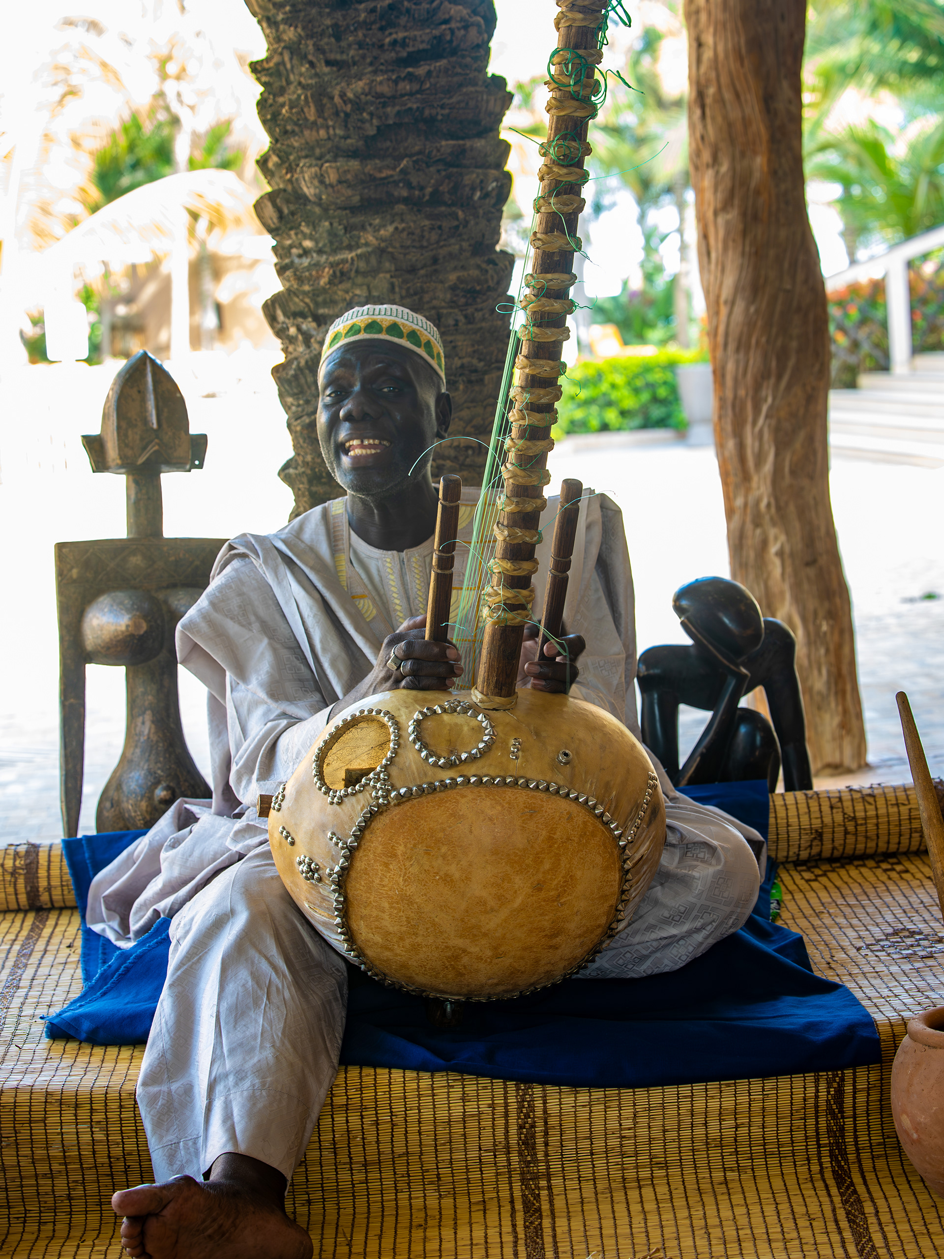 Kora player & griot, Senegal