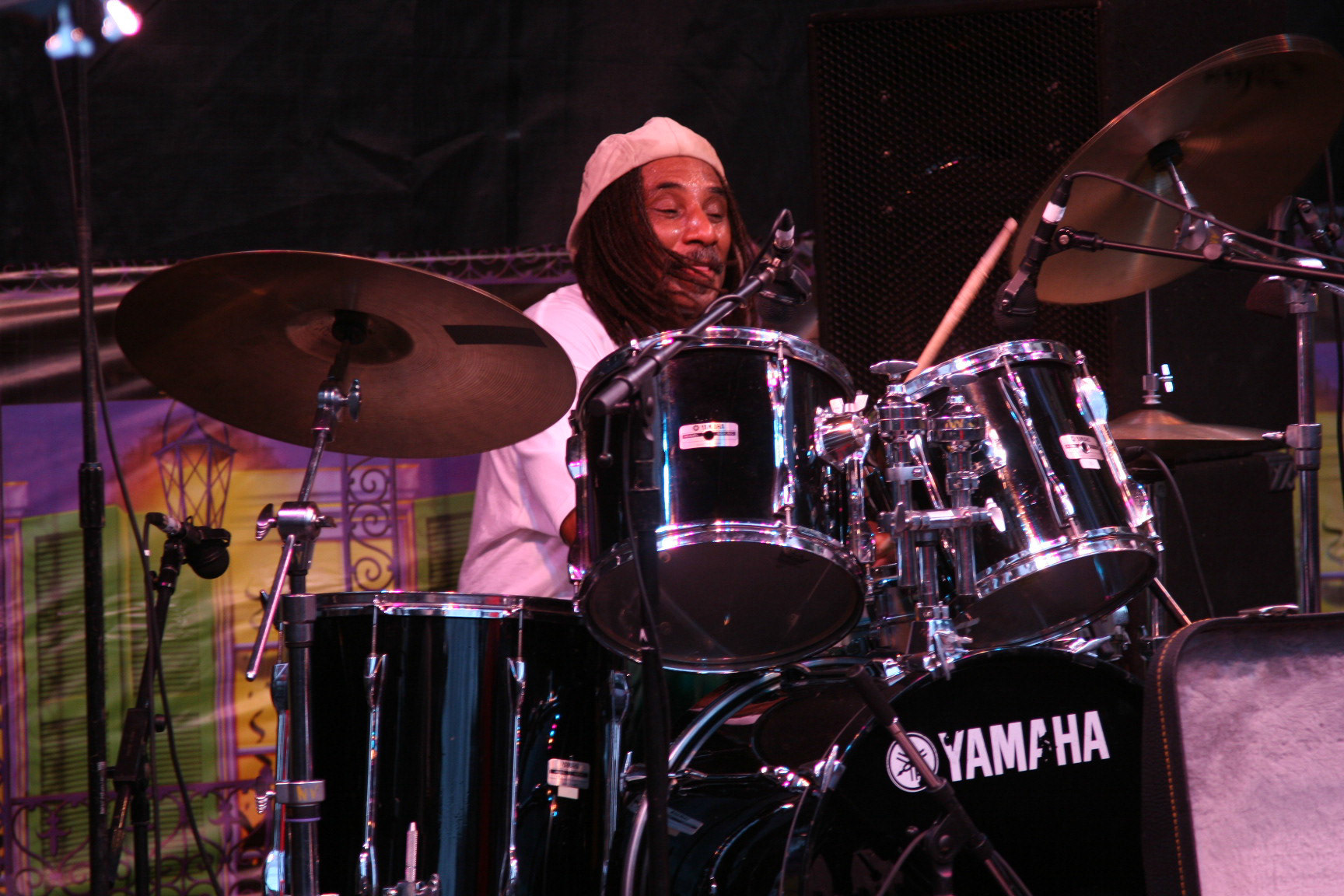 Drummer With Buckwheat Zydeco group