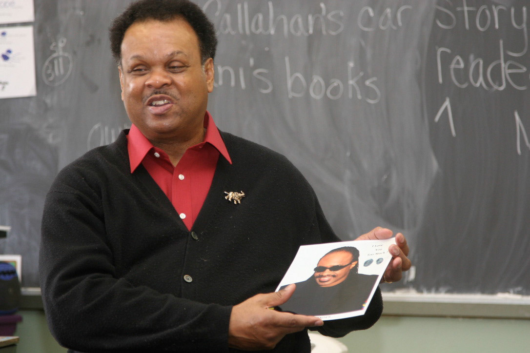 Shabazz Academy guest, J. J. Jackson, Stevie Wonder's Michigan School for The Blind roommate , mathematician & musician
