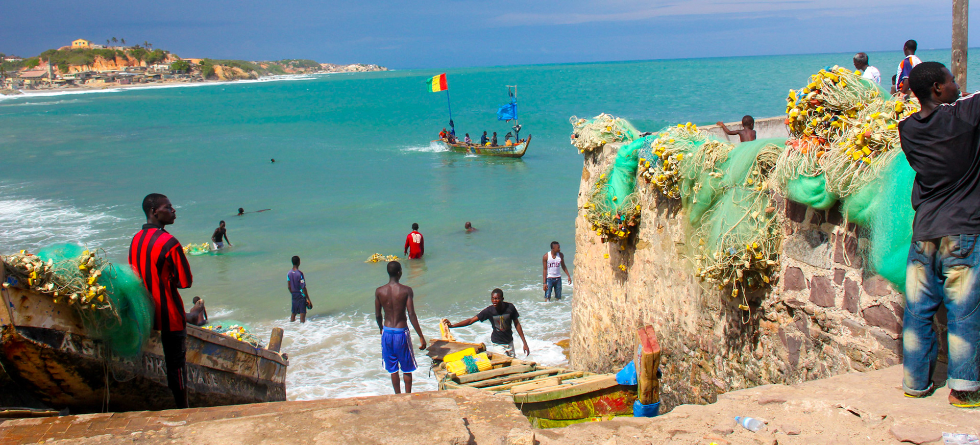 Fishermen Sailing Into The Atlantic Ocean