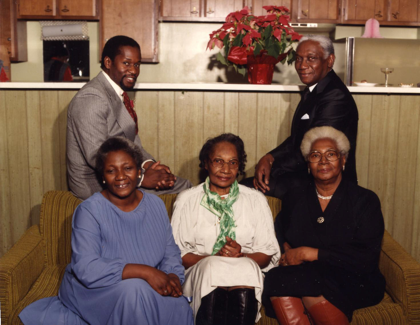 Sitting with my Uncle Lynwood, Aunts (L toR), Pearl, Sephronia, & Johnnie
