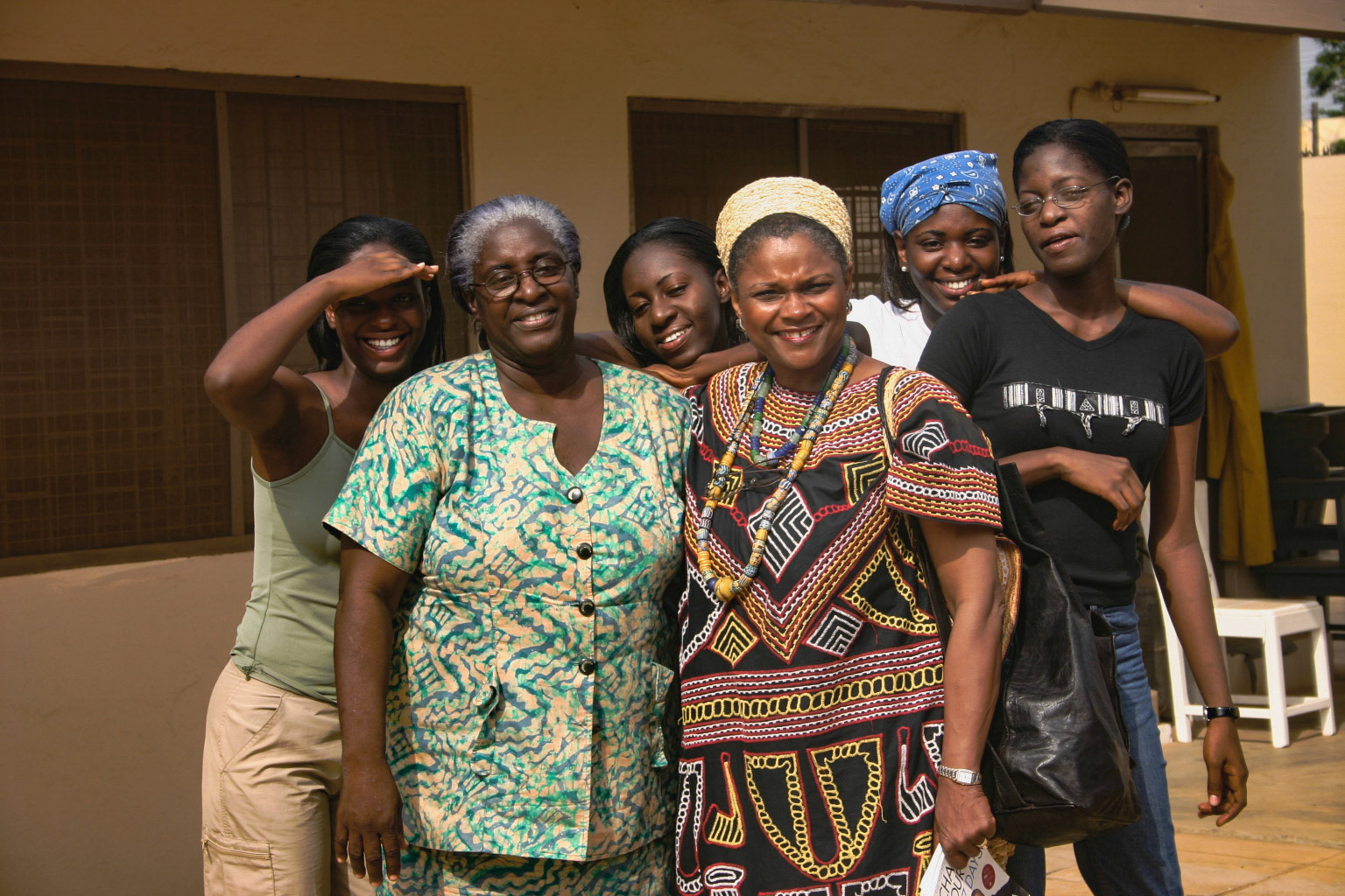 Maxine With Mrs. Adu, District Education Director & Daughters