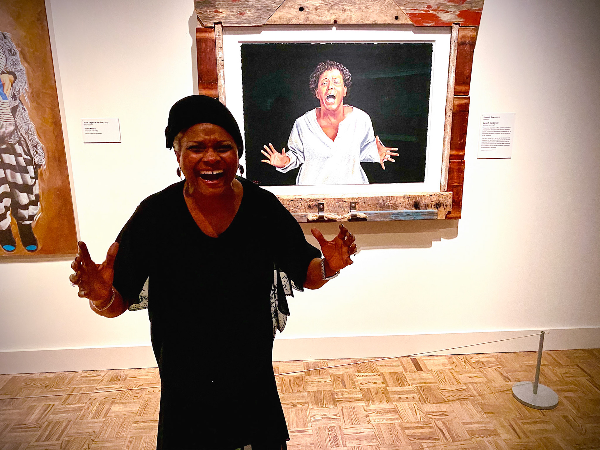 Maxine's Imitation of An Art Piece @ Detroit Institute of Art