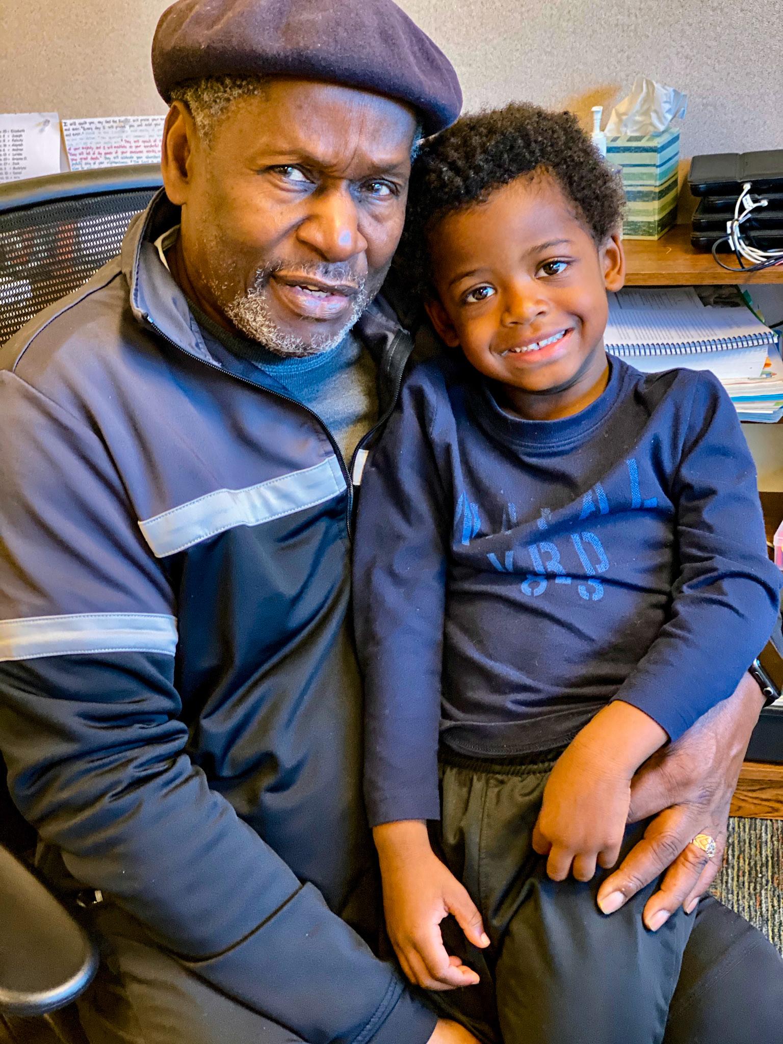 With Grandson Ransom, Grand Rapids, MI
