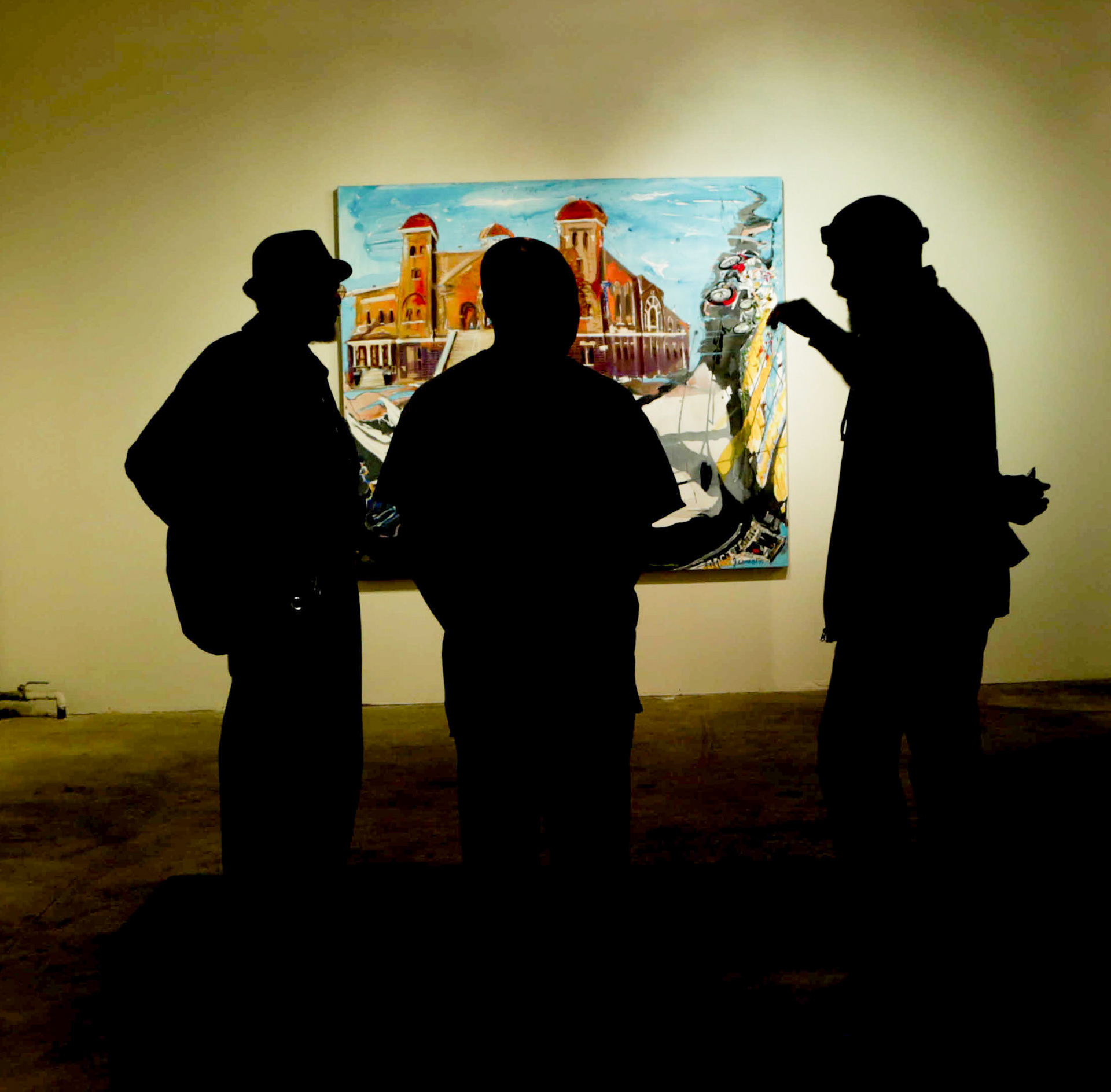 Discussing Noah's Art, Skoto Gallery, NYC