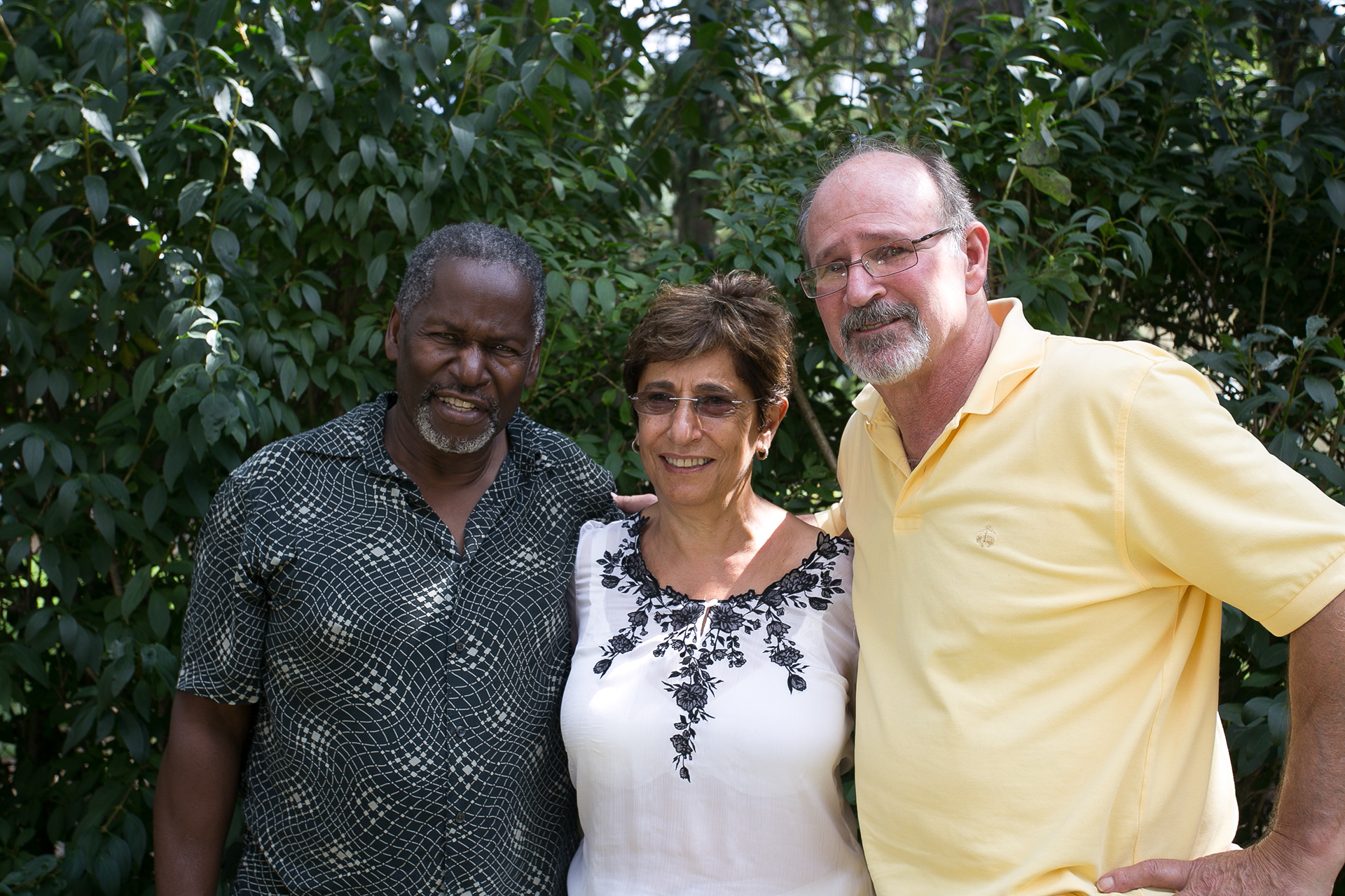 With friends Anan Ameri, author, co-founder of National Arab American Museum with husband, atty. Noel Saleh, Lansing, Michigan 