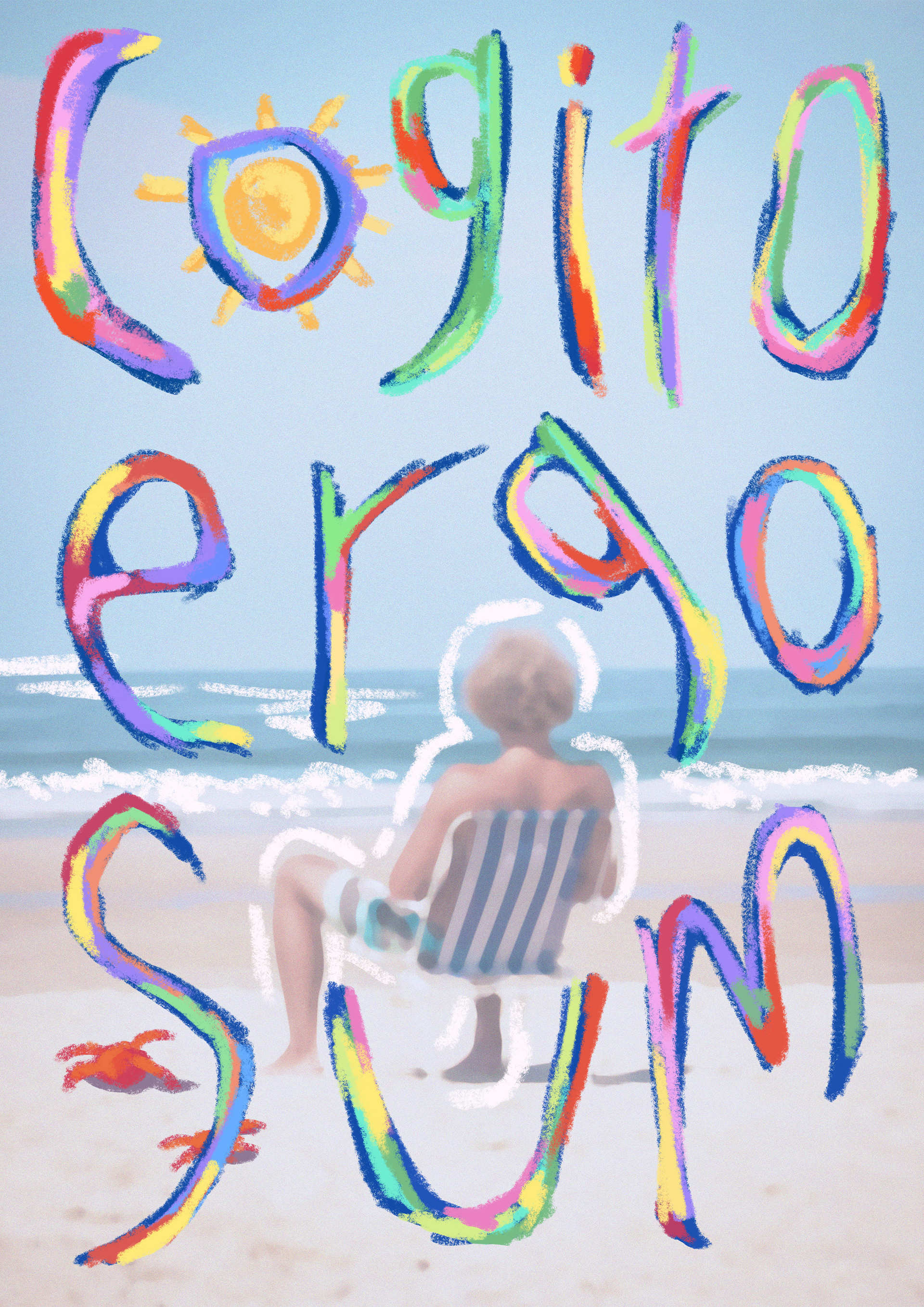 Cogito Ergo Sum Typographic Poster