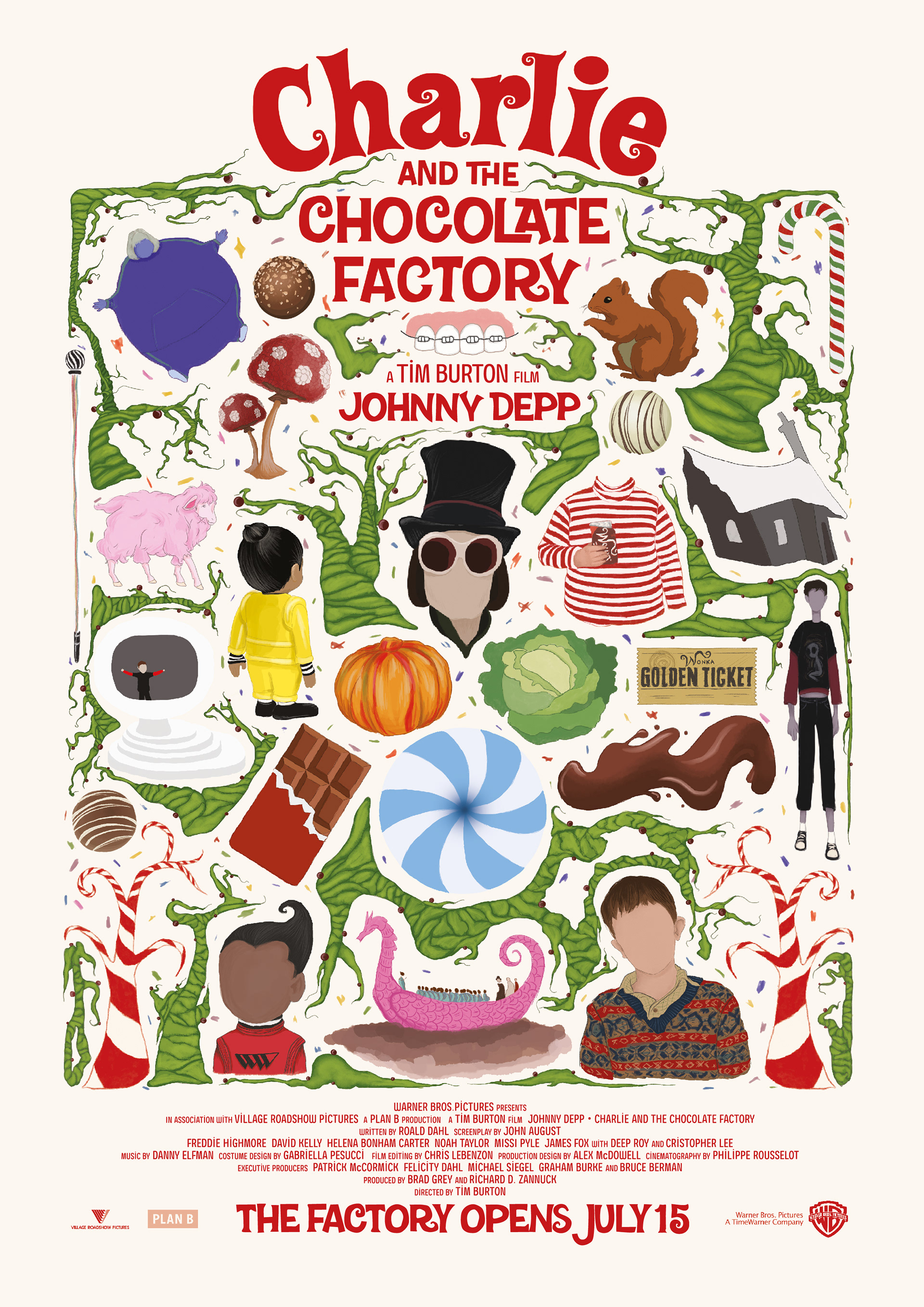 Charlie and the Chocolate Factory Movie Poster Design