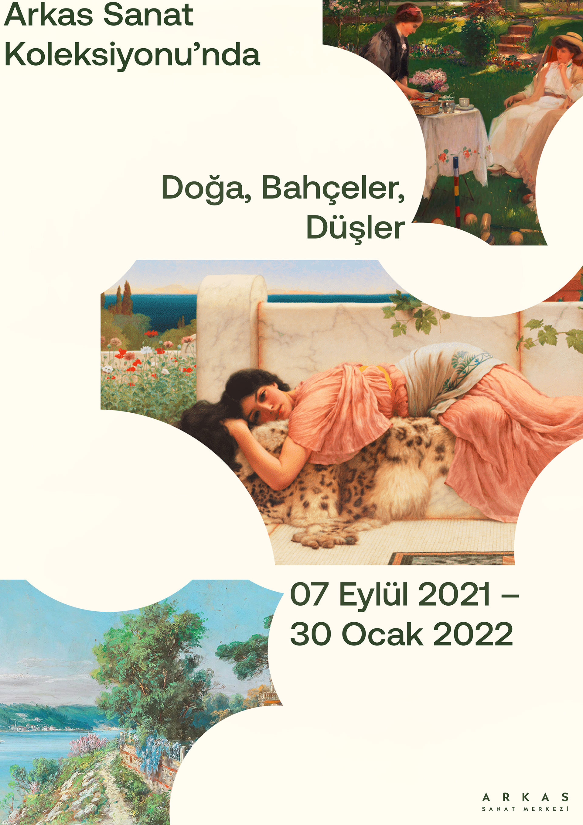 'Doğa, Bahçeler, Düşler' Exhibition Poster