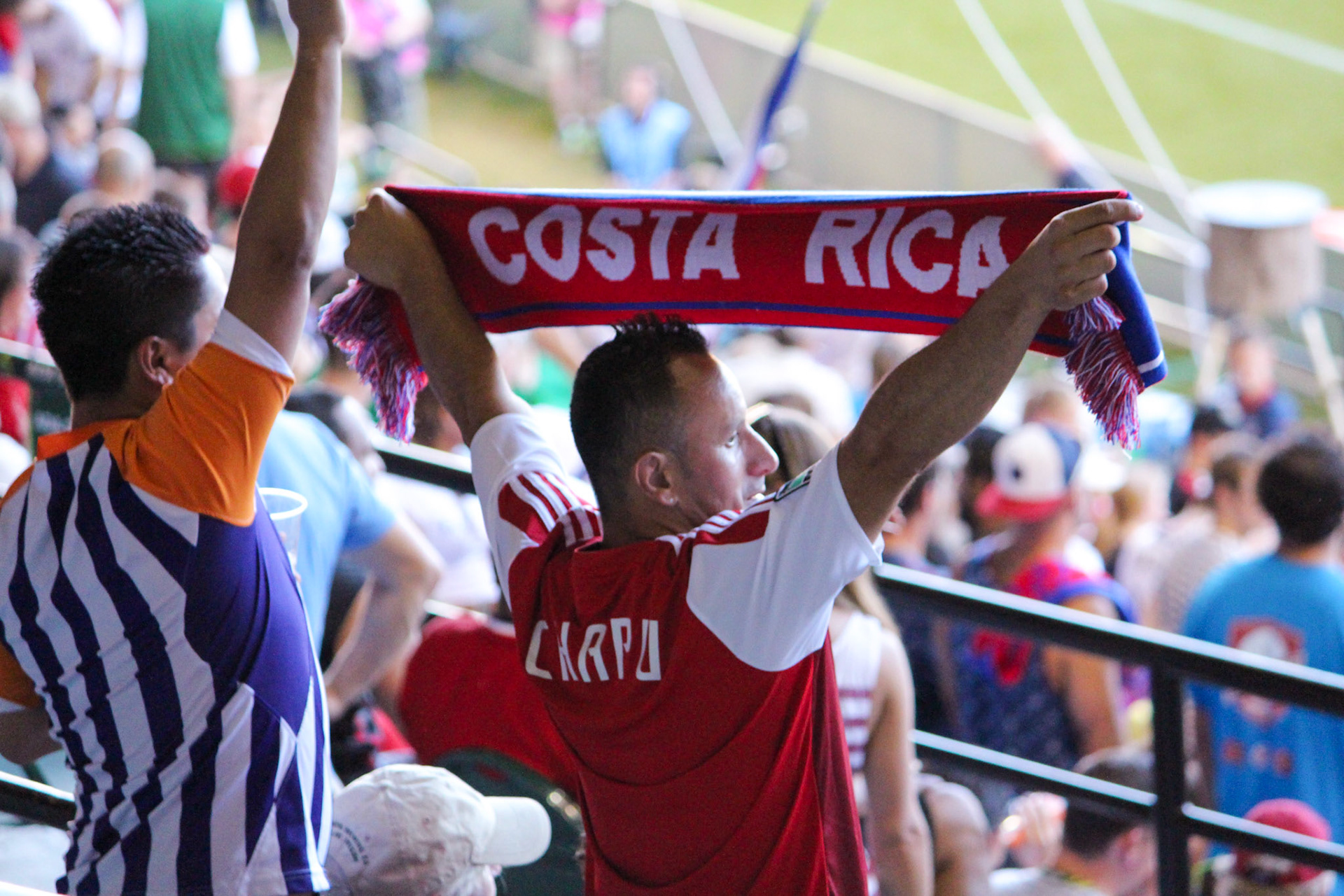 Costa Rican fans at CONCACAF.