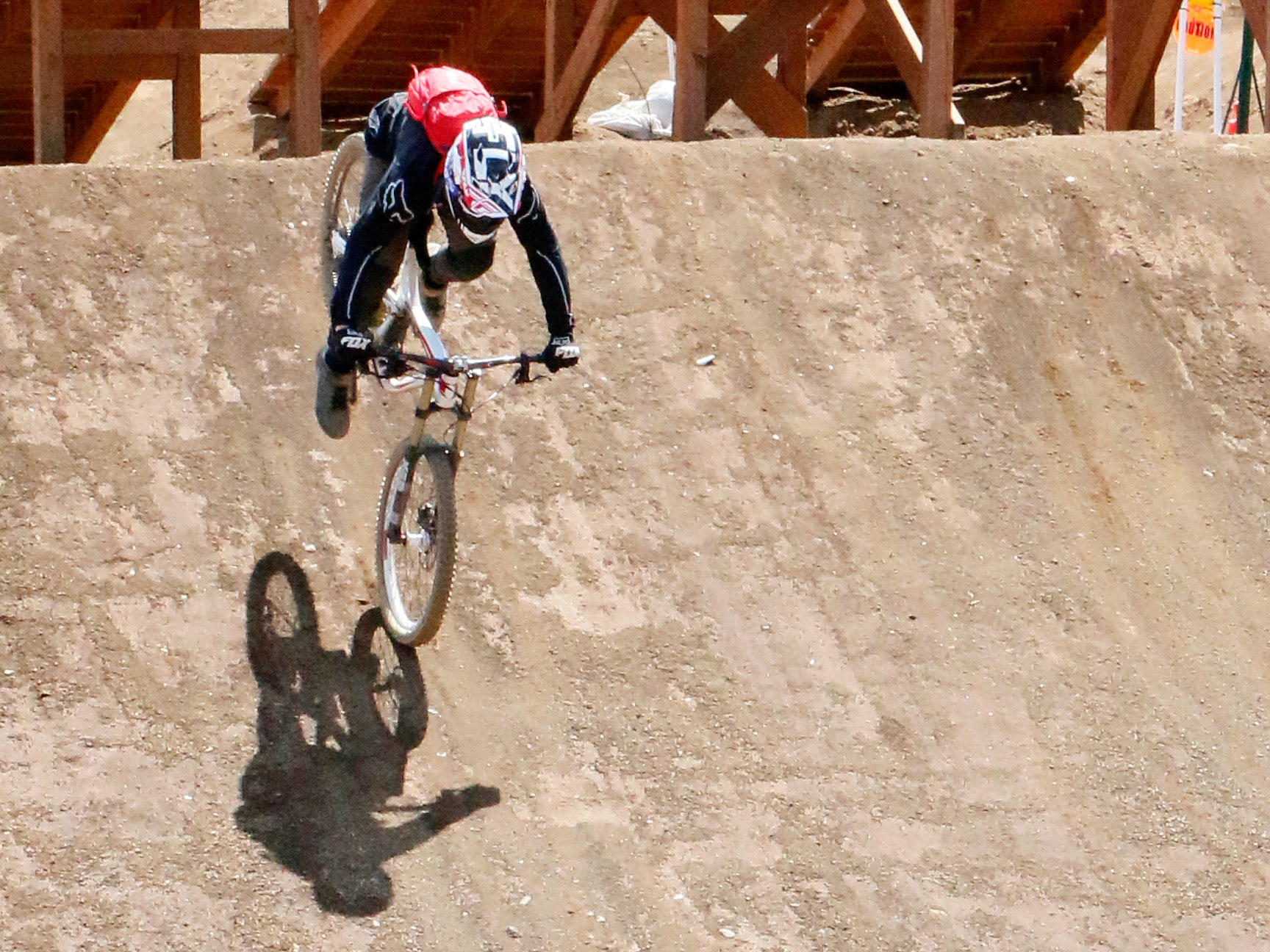 The downhill at Mt. Bachelor with Brandon Tietz.