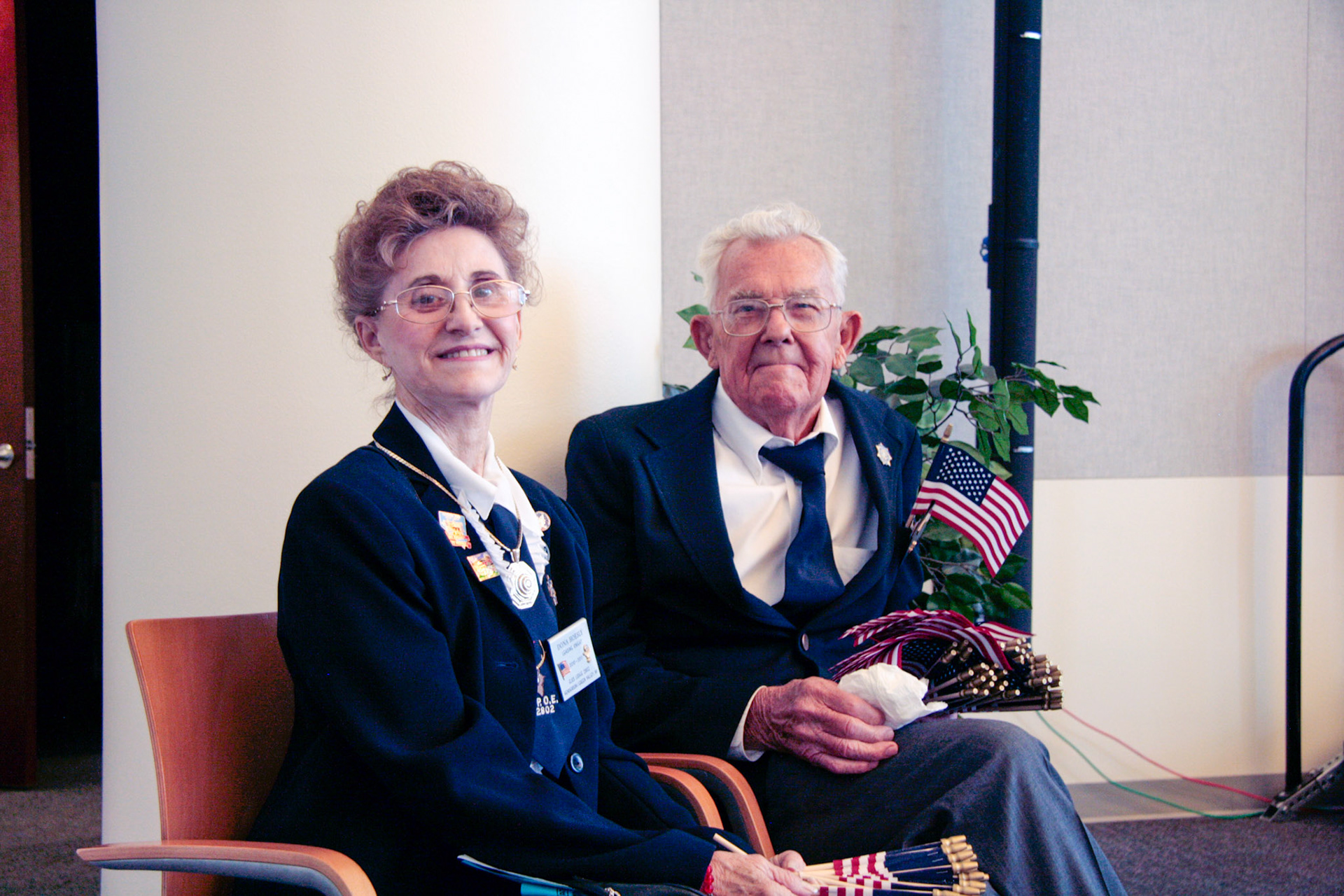 Volunteers welcome new citizens in Las Vegas, Nevada.