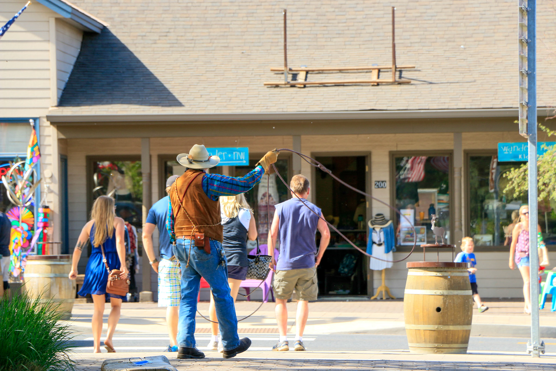 Rodeo meets road in Sisters, Oregon.