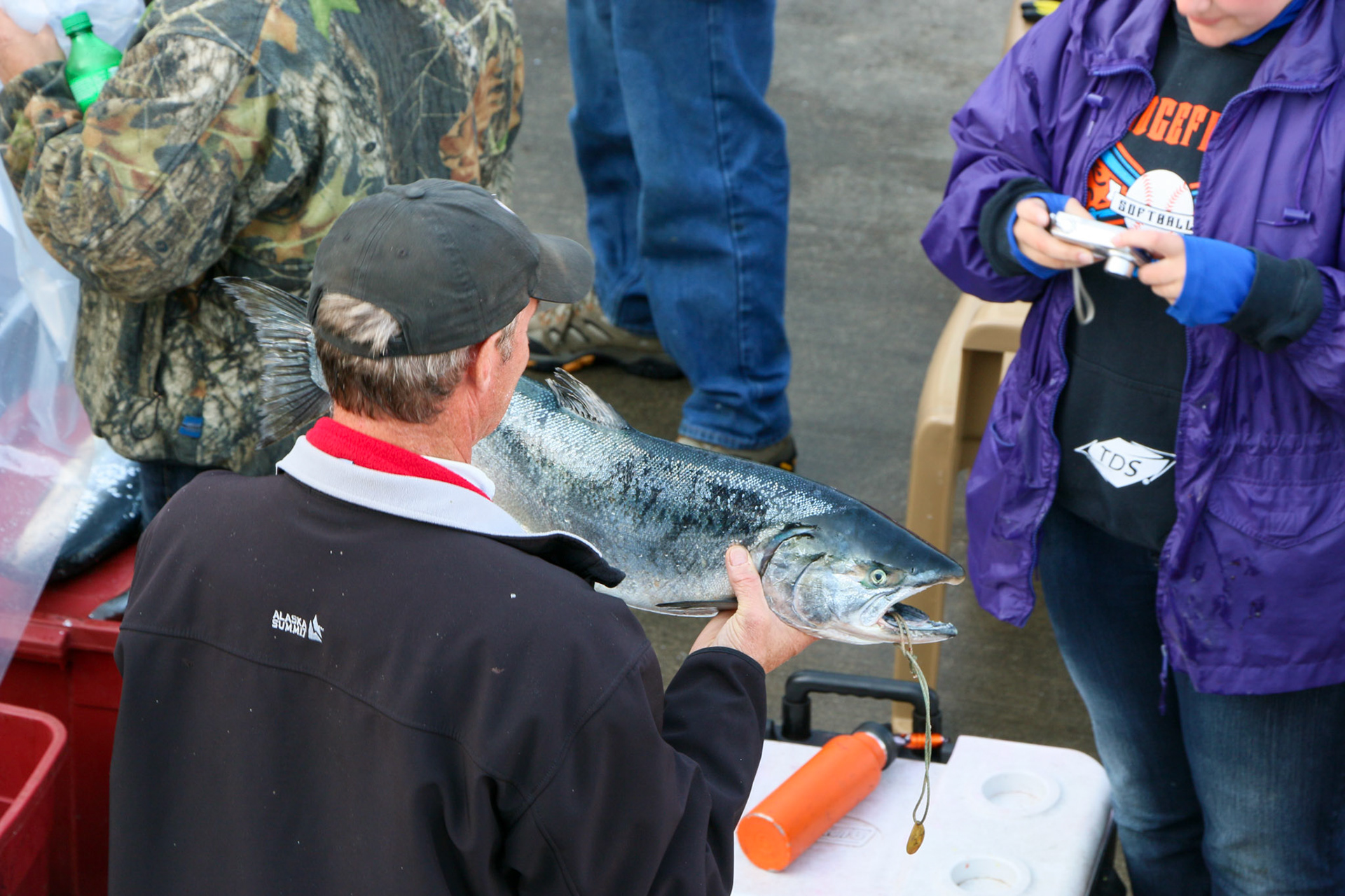 Selfies with Salmon.