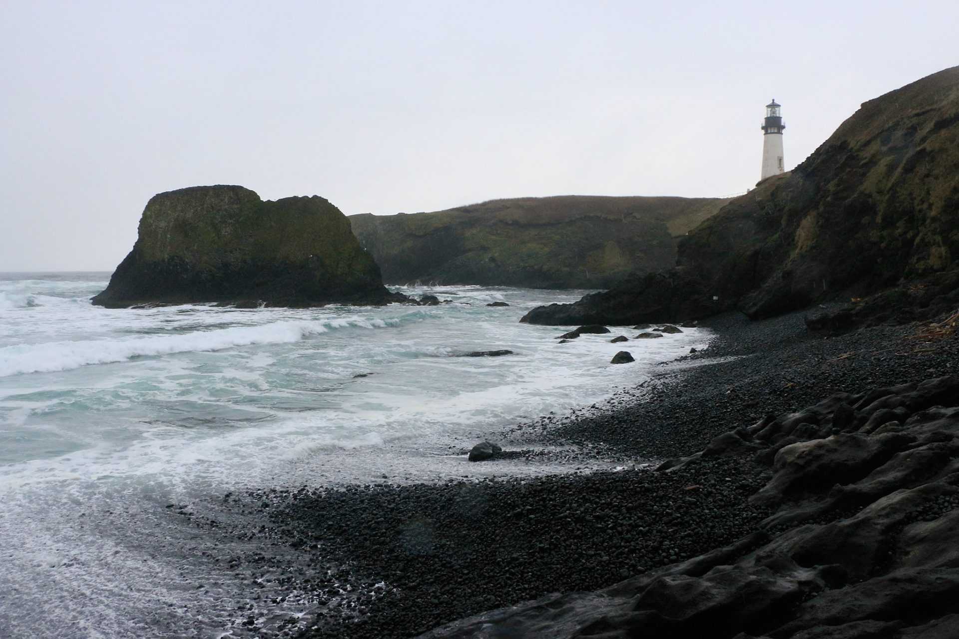 Yacquina Bay Lighthouse.