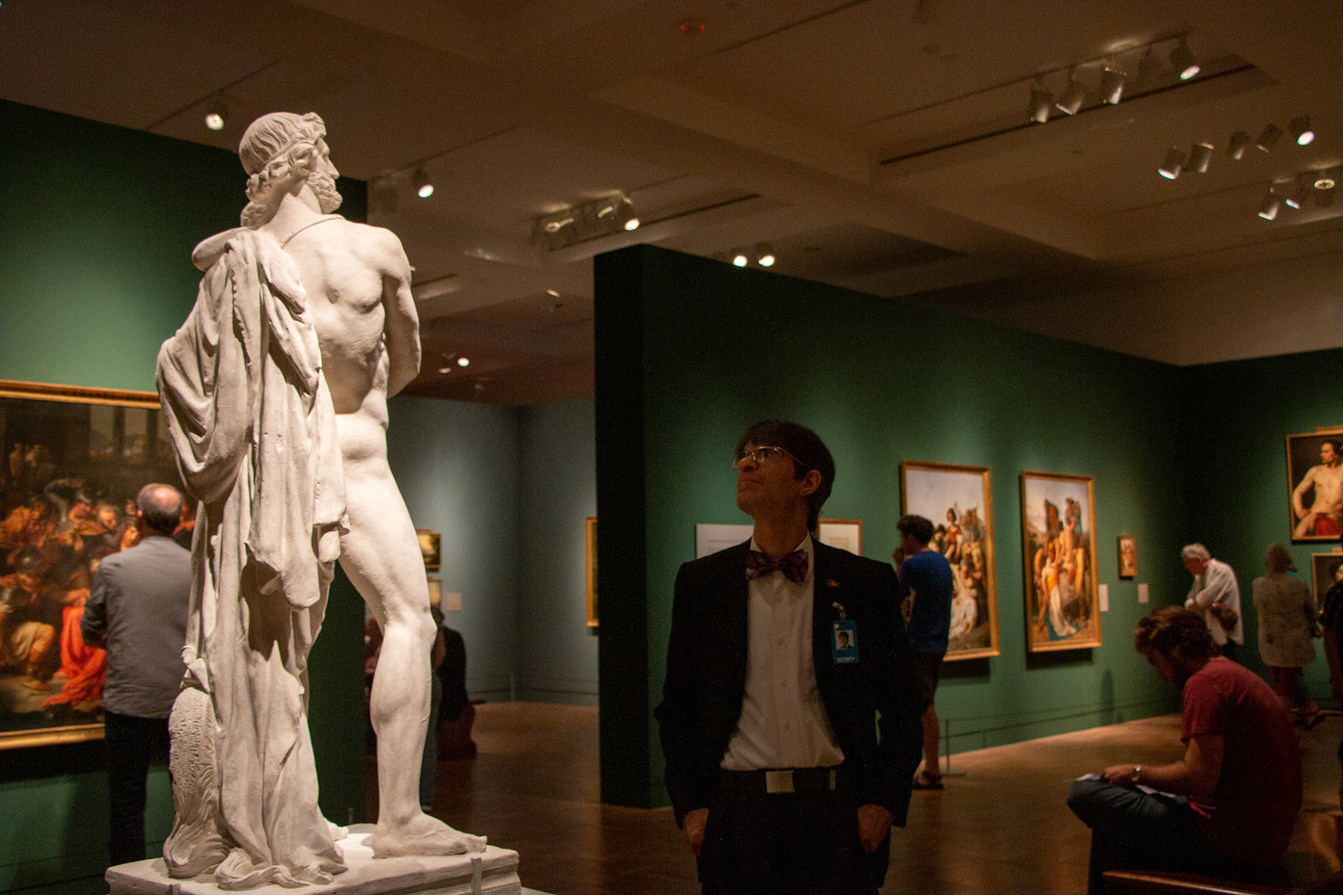 Admiring the masters at the Portland Art Museum.