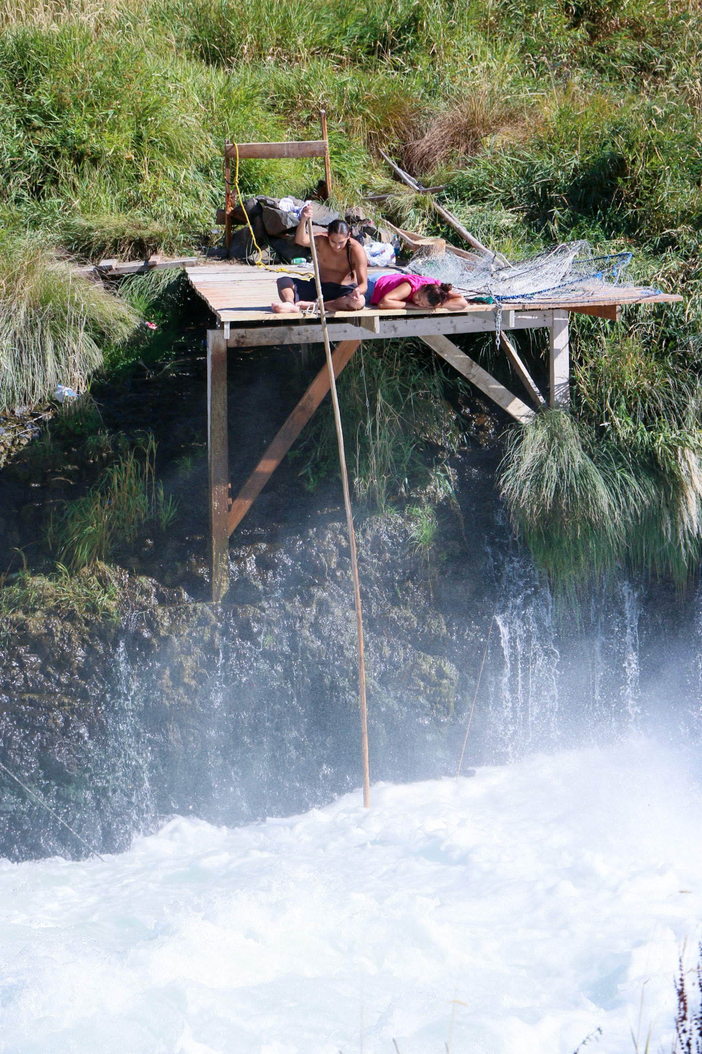 Fishing at Sherars Bridge.