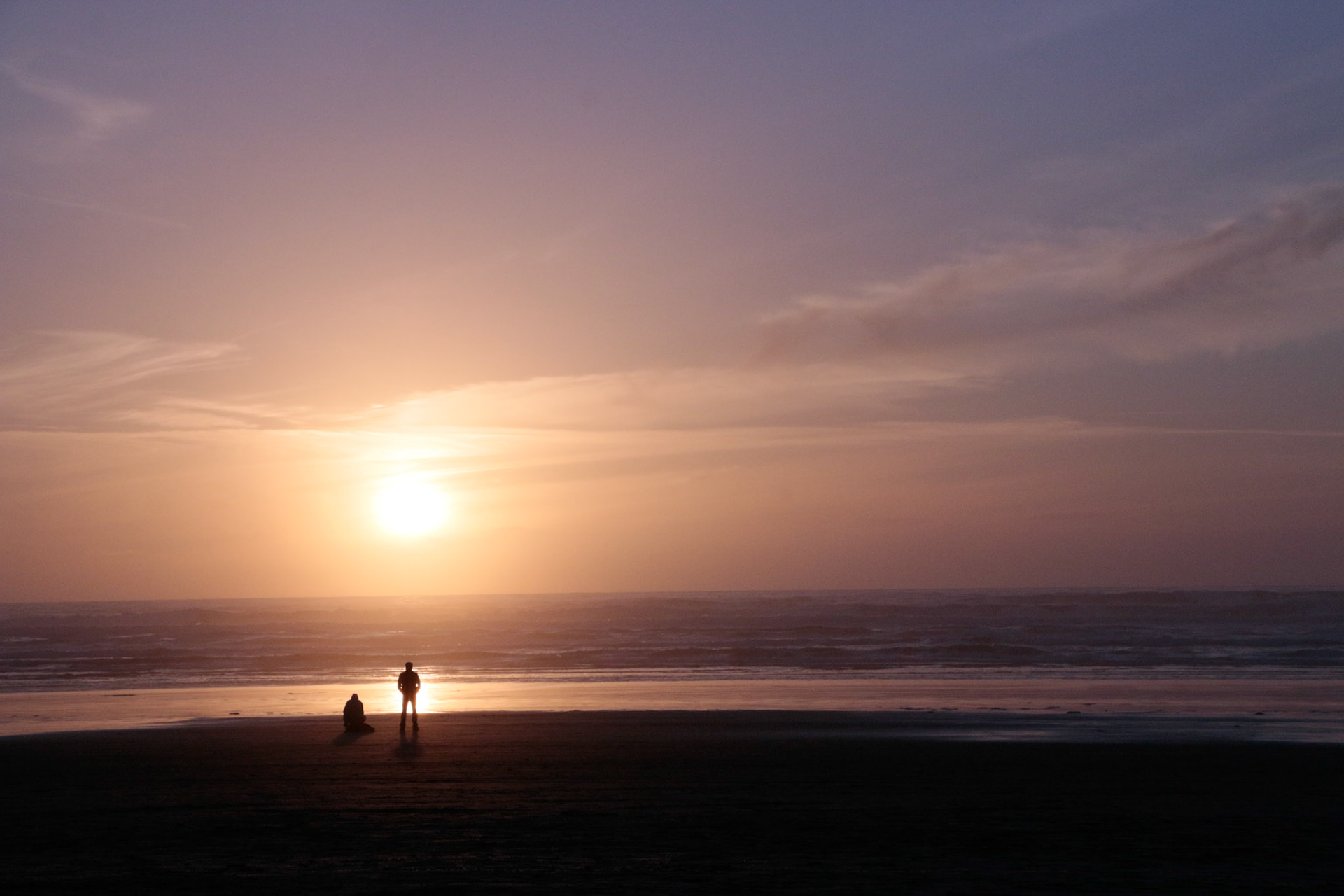Sunset at Manzanita, Oregon.