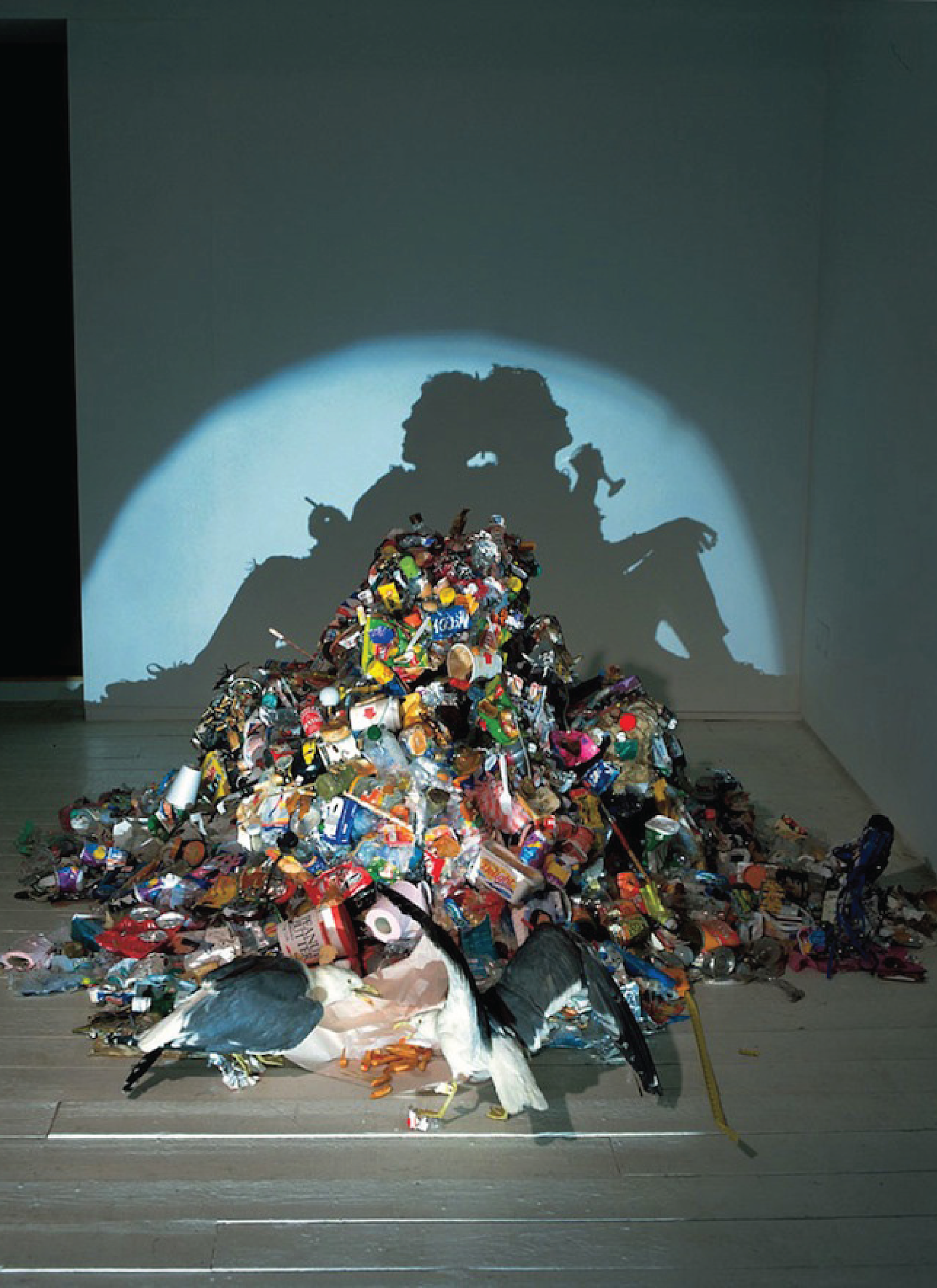 Discarded Clothing Silhouette Art