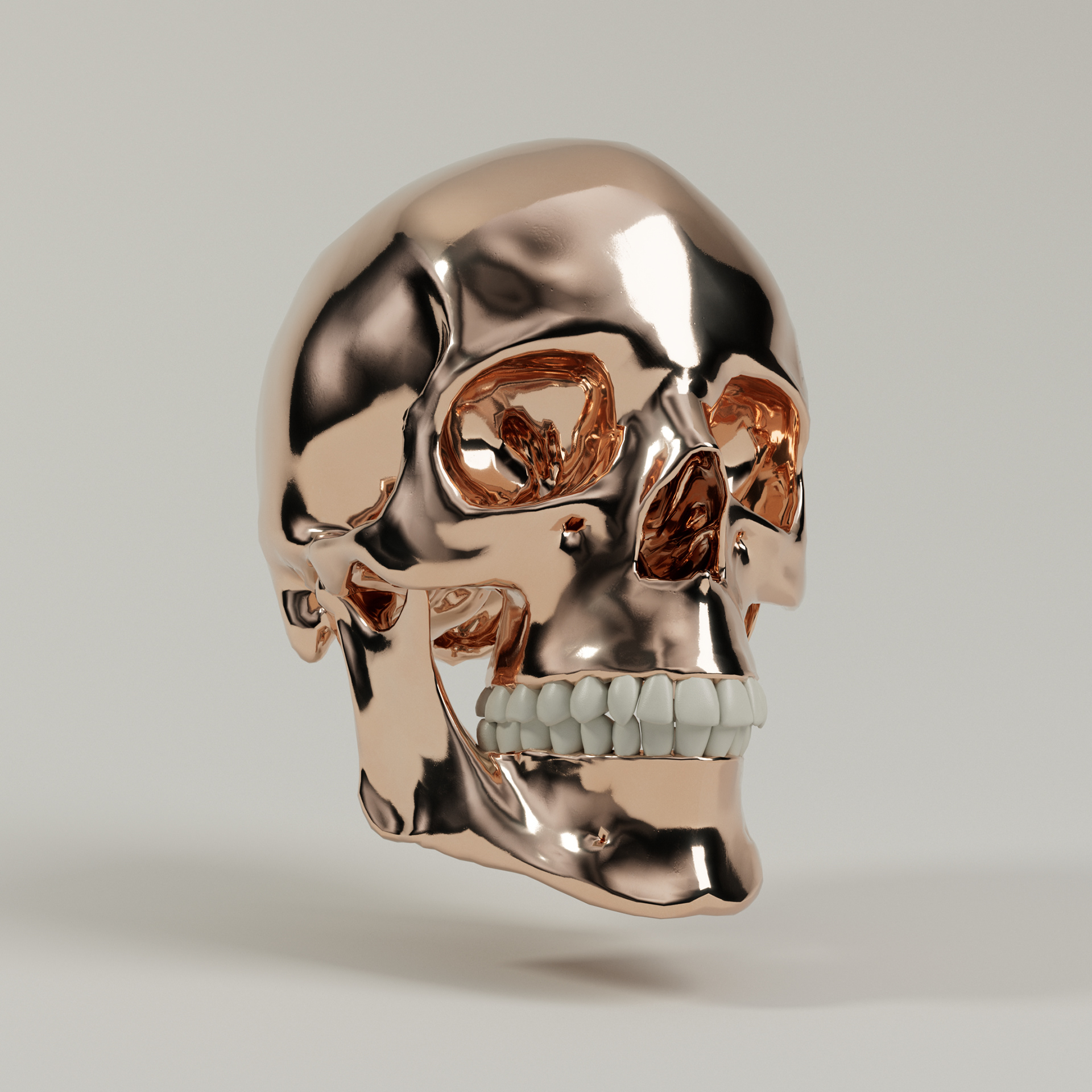 Rose Gold Skull