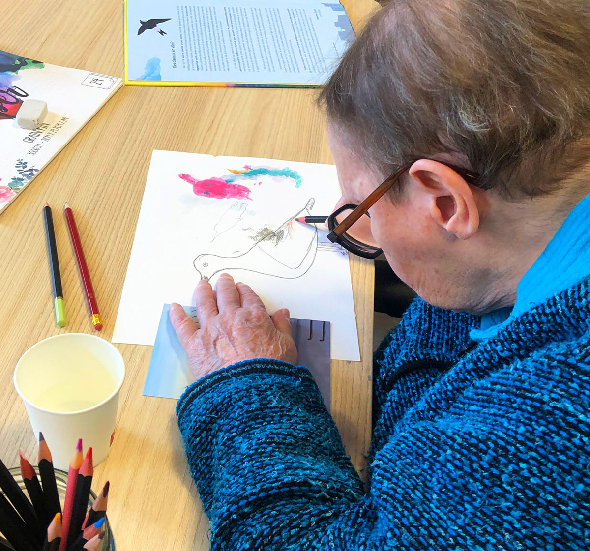 Dessin d'observation en Ehpad