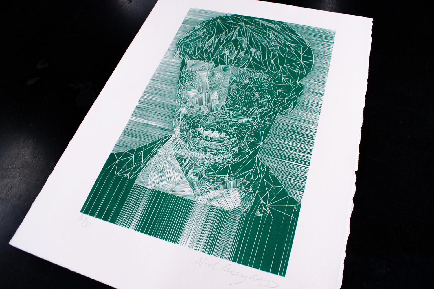 Low-Res Glitch Green