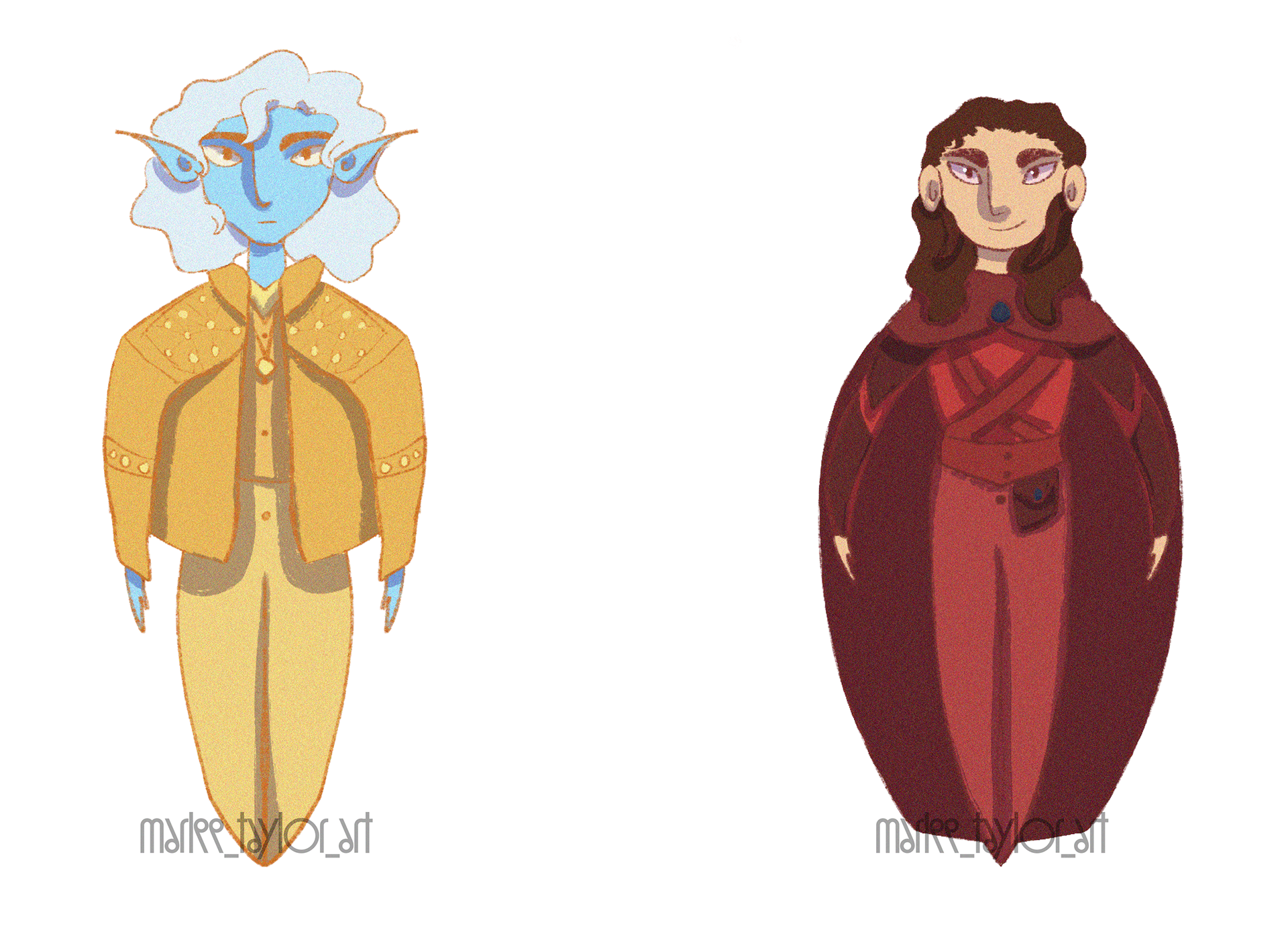 Character Designs (Cling and Zora)