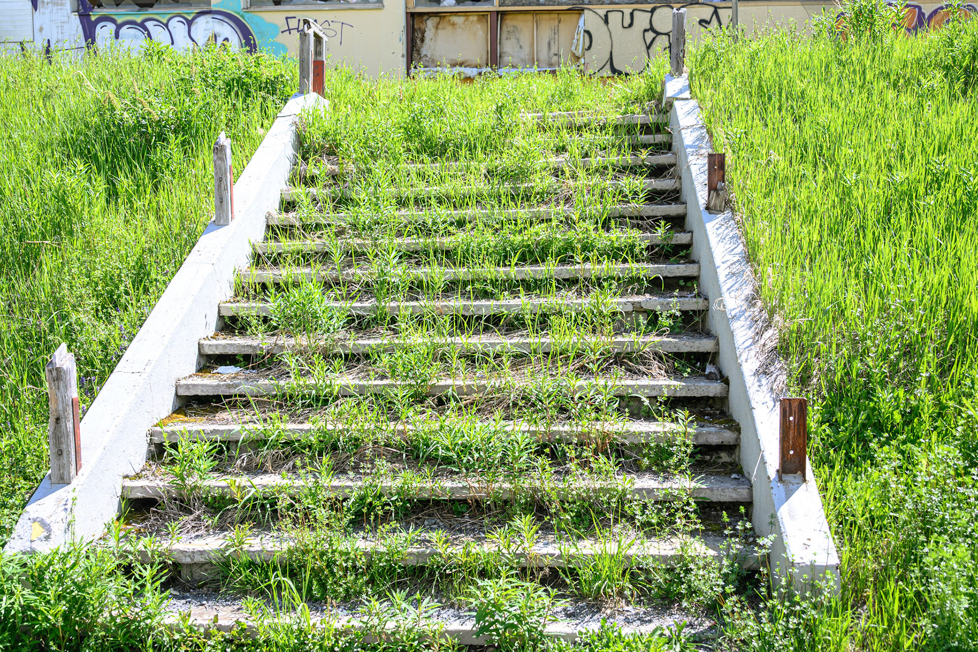 Treppe zum Restaurant