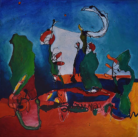 Era tuyo… (Técnica óleo, 100x100cm, 2017)