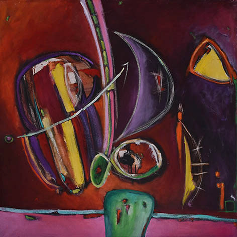 Menguaste (Técnica óleo, 100x100cm, 2016)