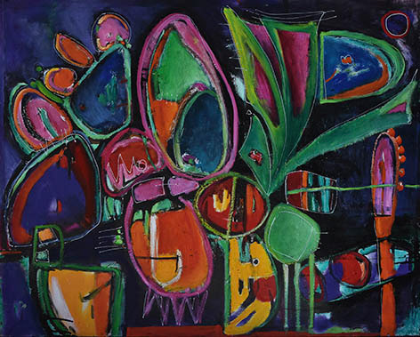 Nopal (Técnica mixta, 100x80cm, 2016)