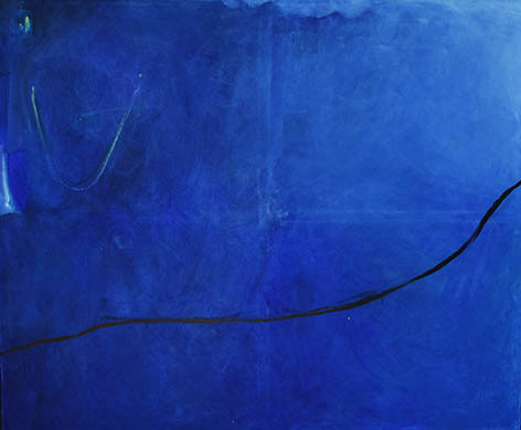 El hilo de Ariadna (Técnica díptico mixta, 120x100cm, 2019)