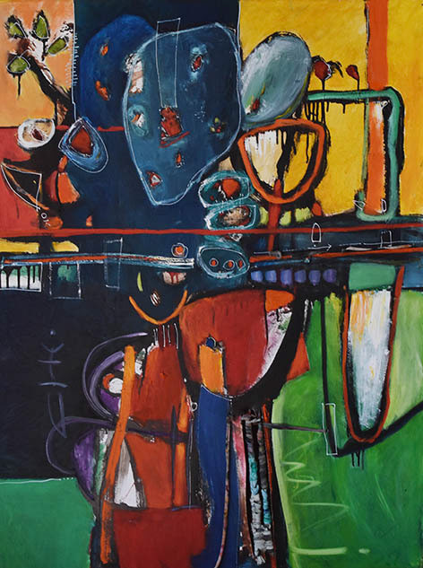 Hilando (Técnica mixta, 90x120cm, 2017)