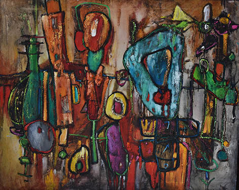 Enigma de luz (Técnica mixta, 100x80cm, 2017)