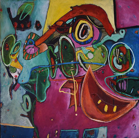 Sabor salvaje (Técnica óleo, 100x100cm, 2018)