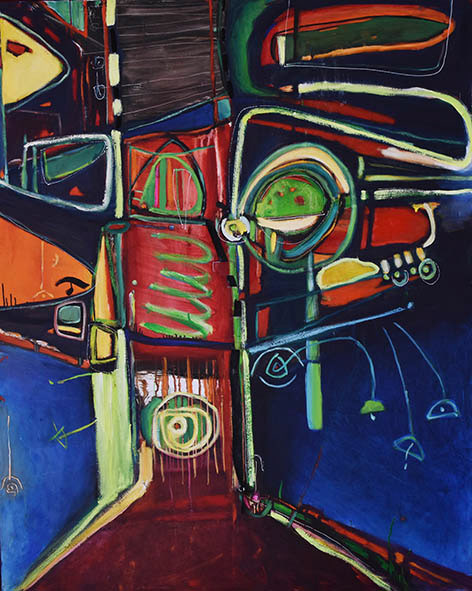 Oráculo propio (Técnica mixta, 120x150cm, 2018)