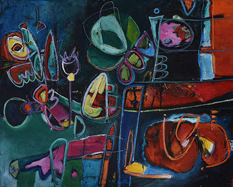 Naturaleza interior (Técnica mixta, 100x80cm, 2017)