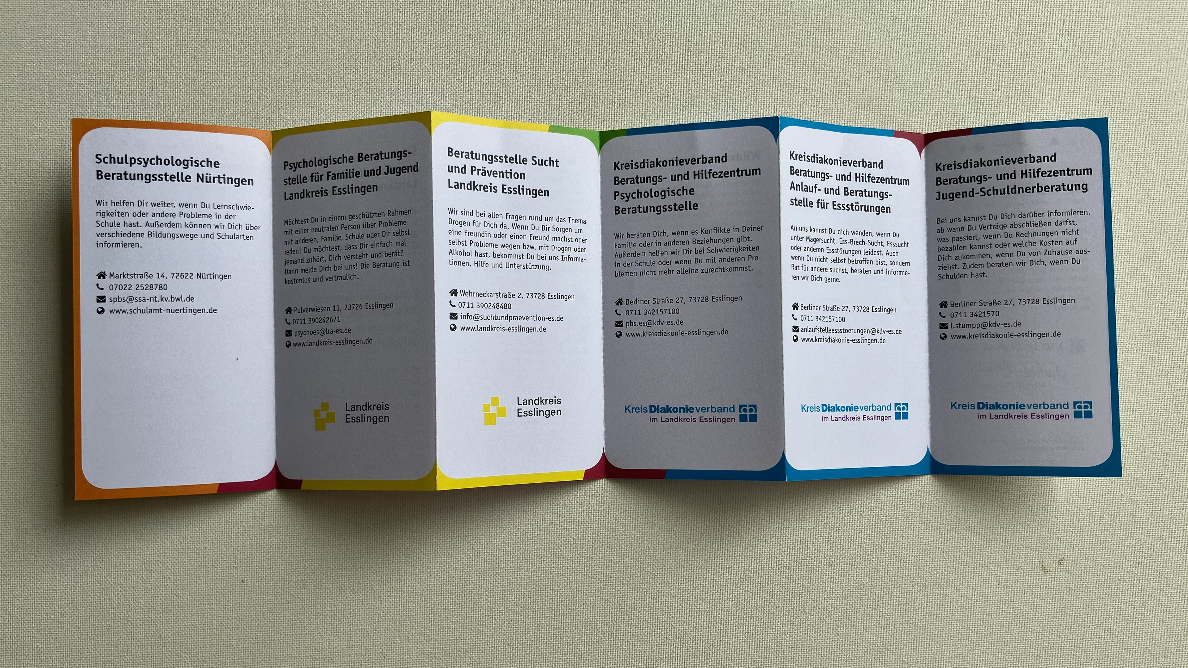 Kleiner Infoflyer im Smartphone-Look