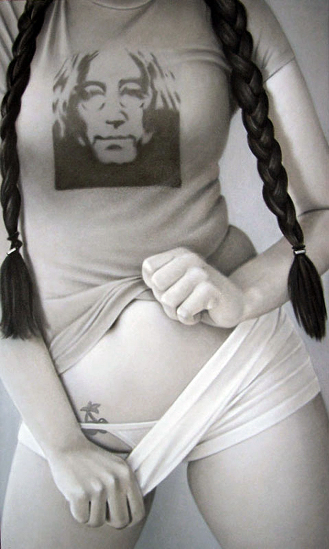John Lennon, 45 x 27 in, oil on canvas, 2006