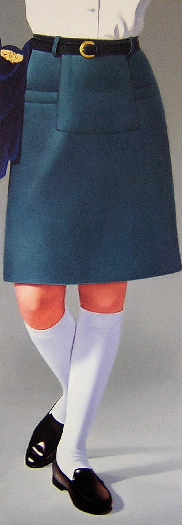 A Line, 72 x 25 in, oil on canvas, 2004