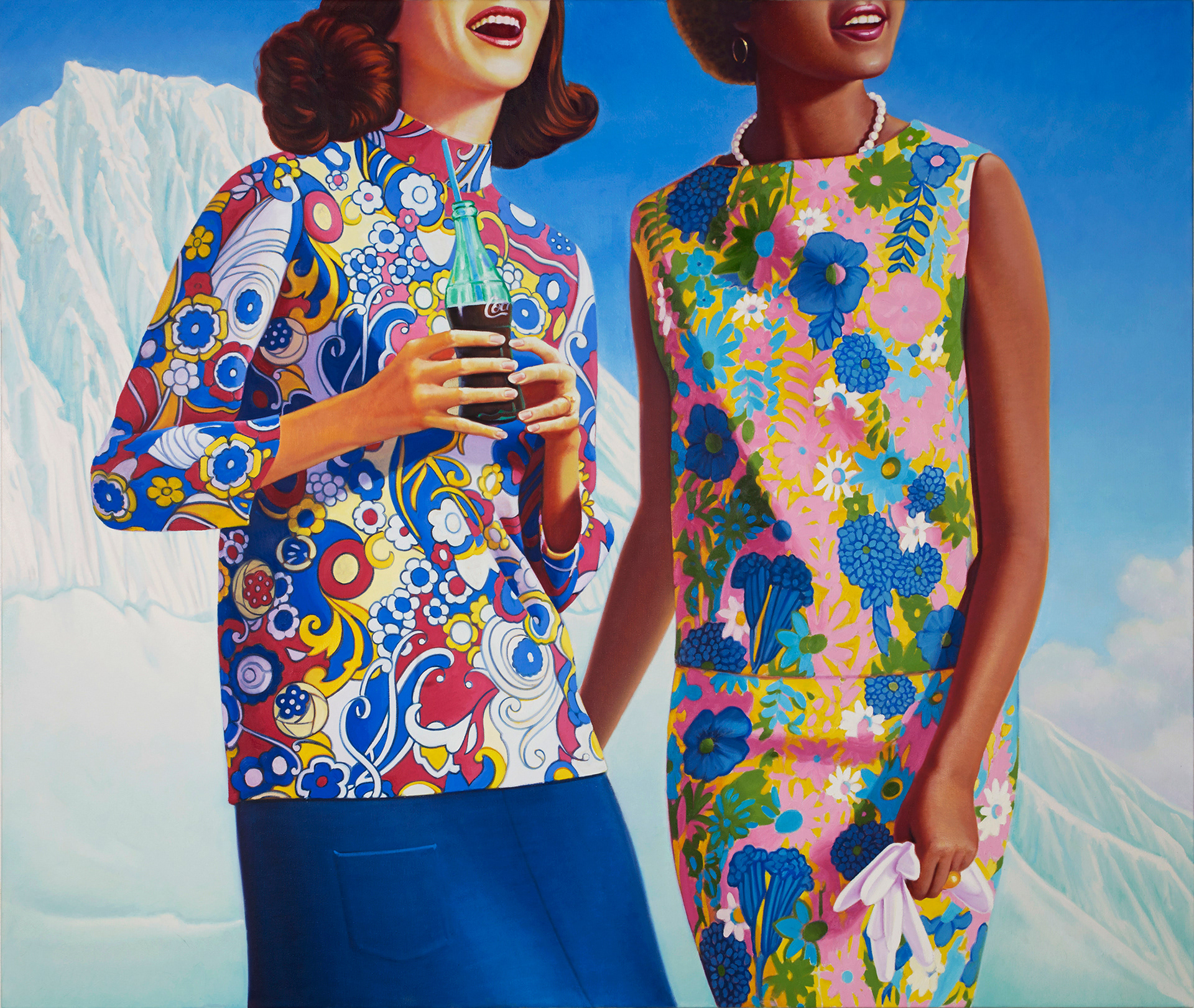 Mixed Colorful Separates, 54 x 64 in, oil on canvas, 2014