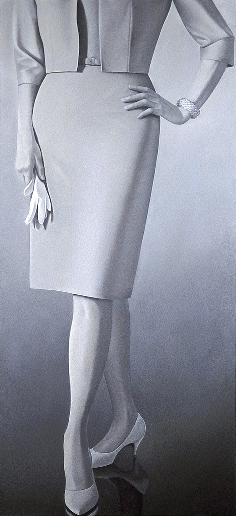 Perfectly Lovely, 72 x 33 in, oil on canvas, 2001