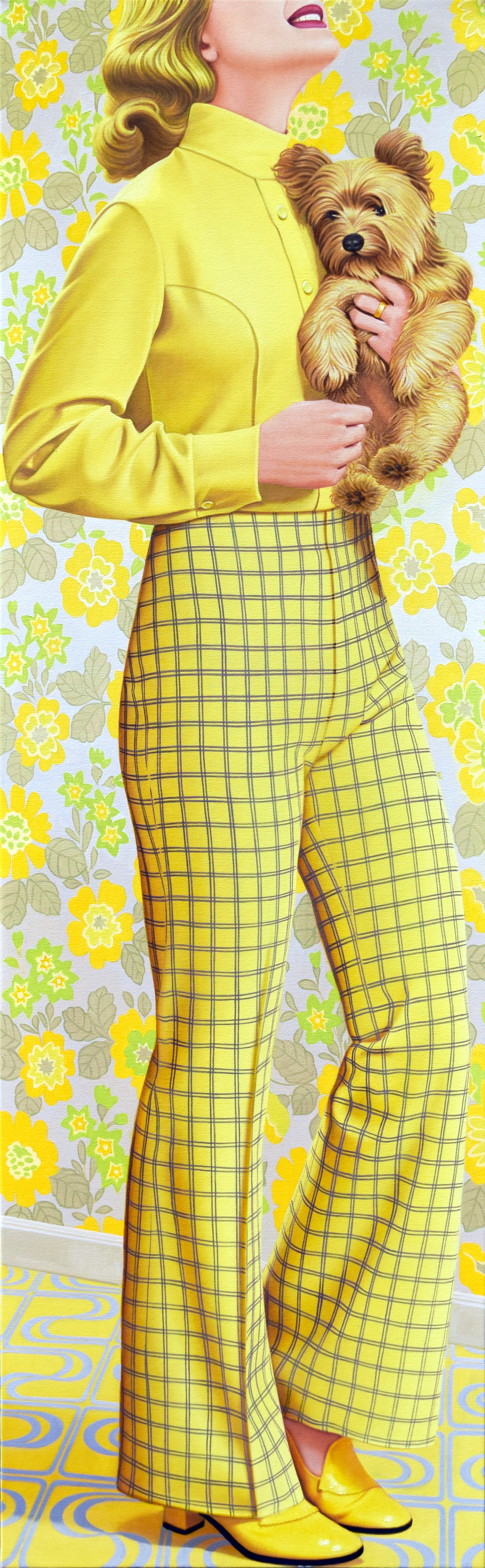 Buttery, 84 × 26 in, oil on canvas, 2019