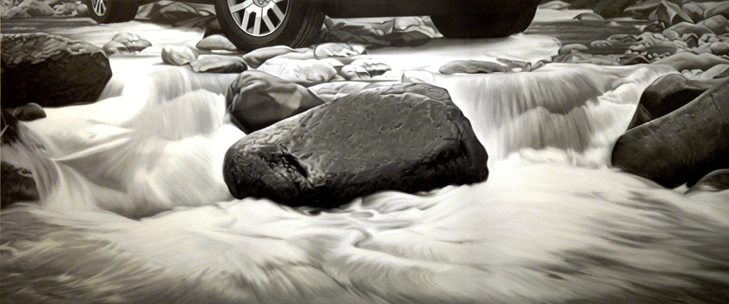 Pathfinder, 72 x 172 in, oil on canvas, 2008