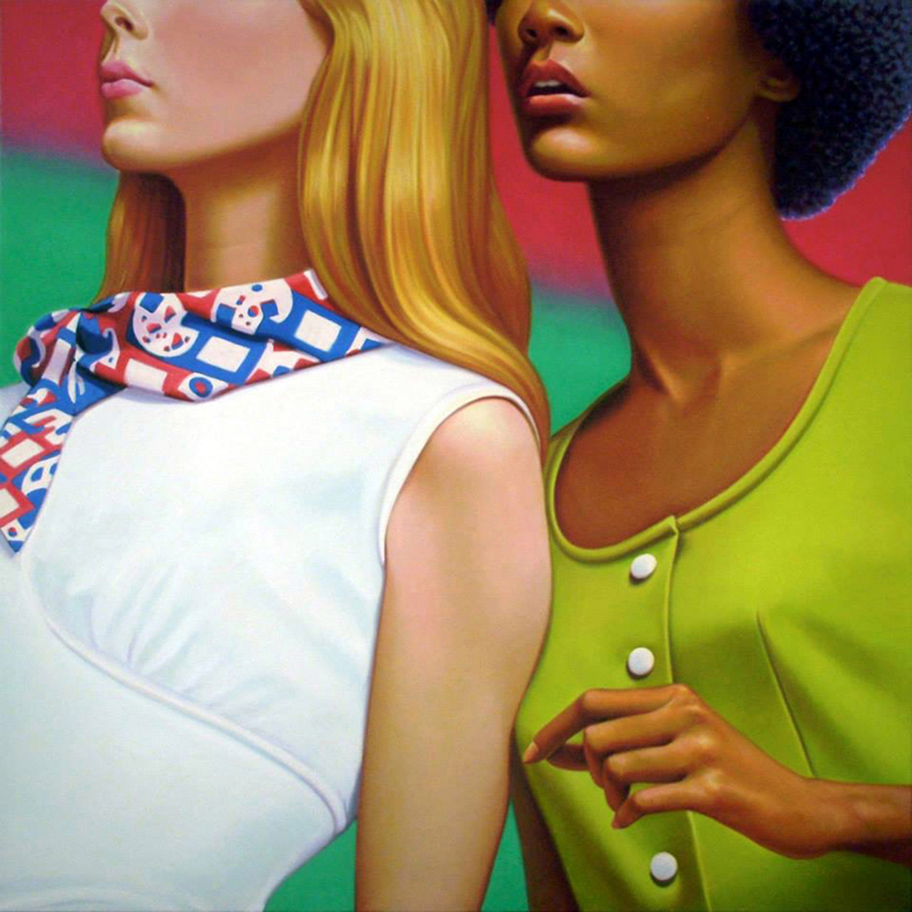 Freedom with Flair, 48 x 48 in, oil on canvas, 2014
