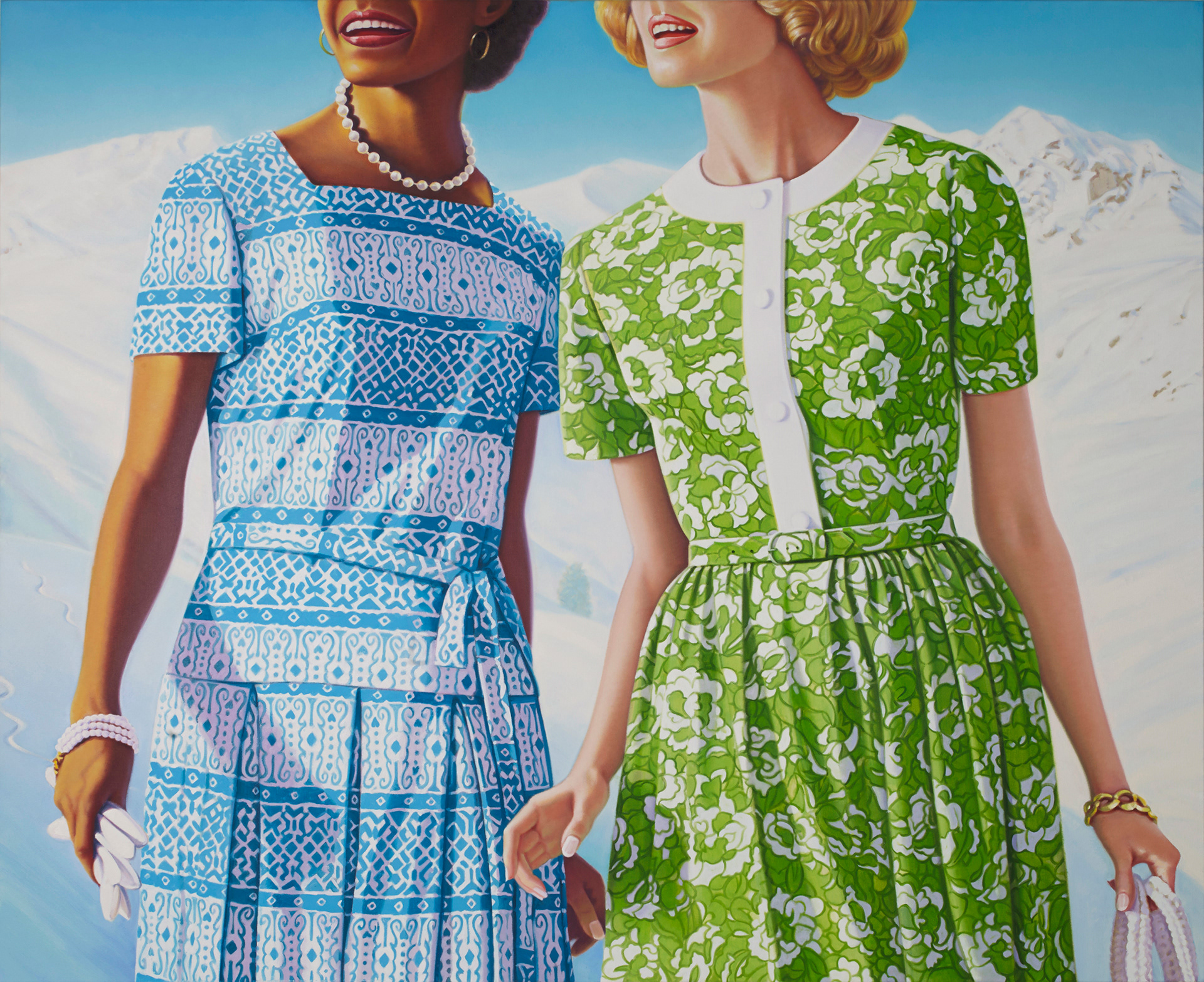 Colored Cotton Blends, 54 x 64 in, oil on canvas, 2014