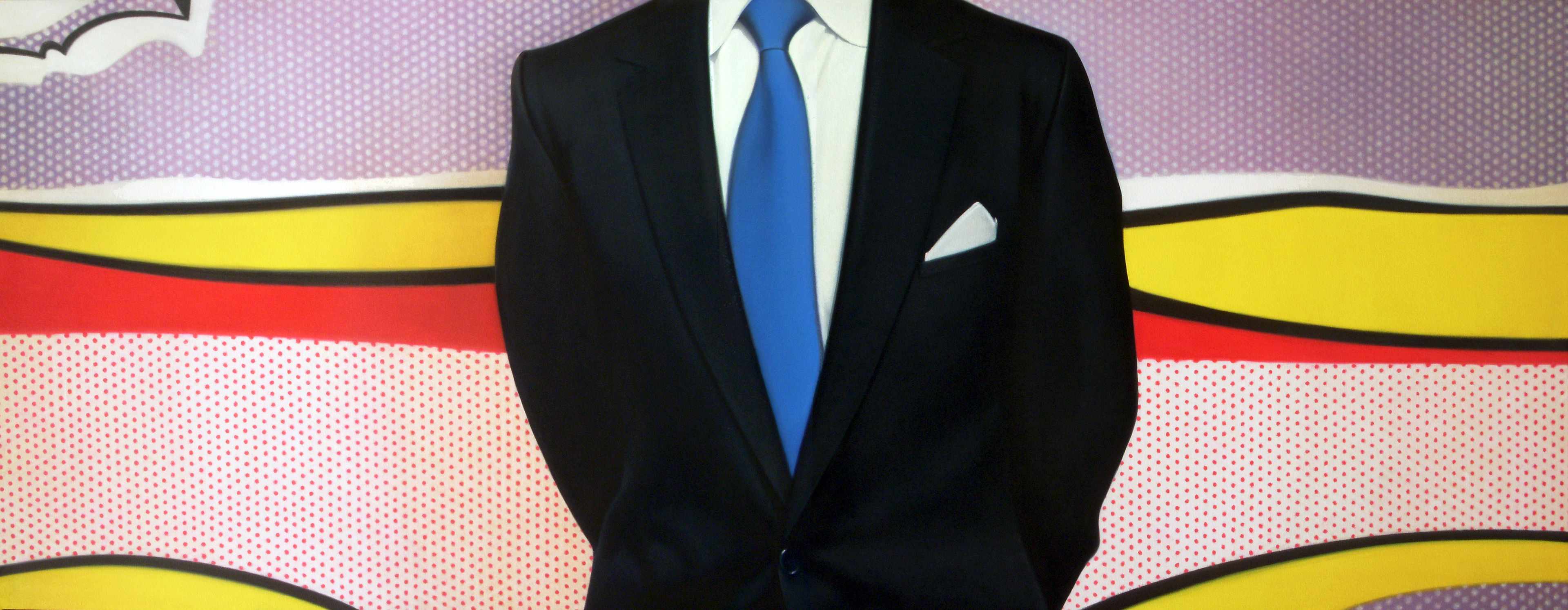 The Auctioneer, 36 x 94 in, oil on canvas, 2007