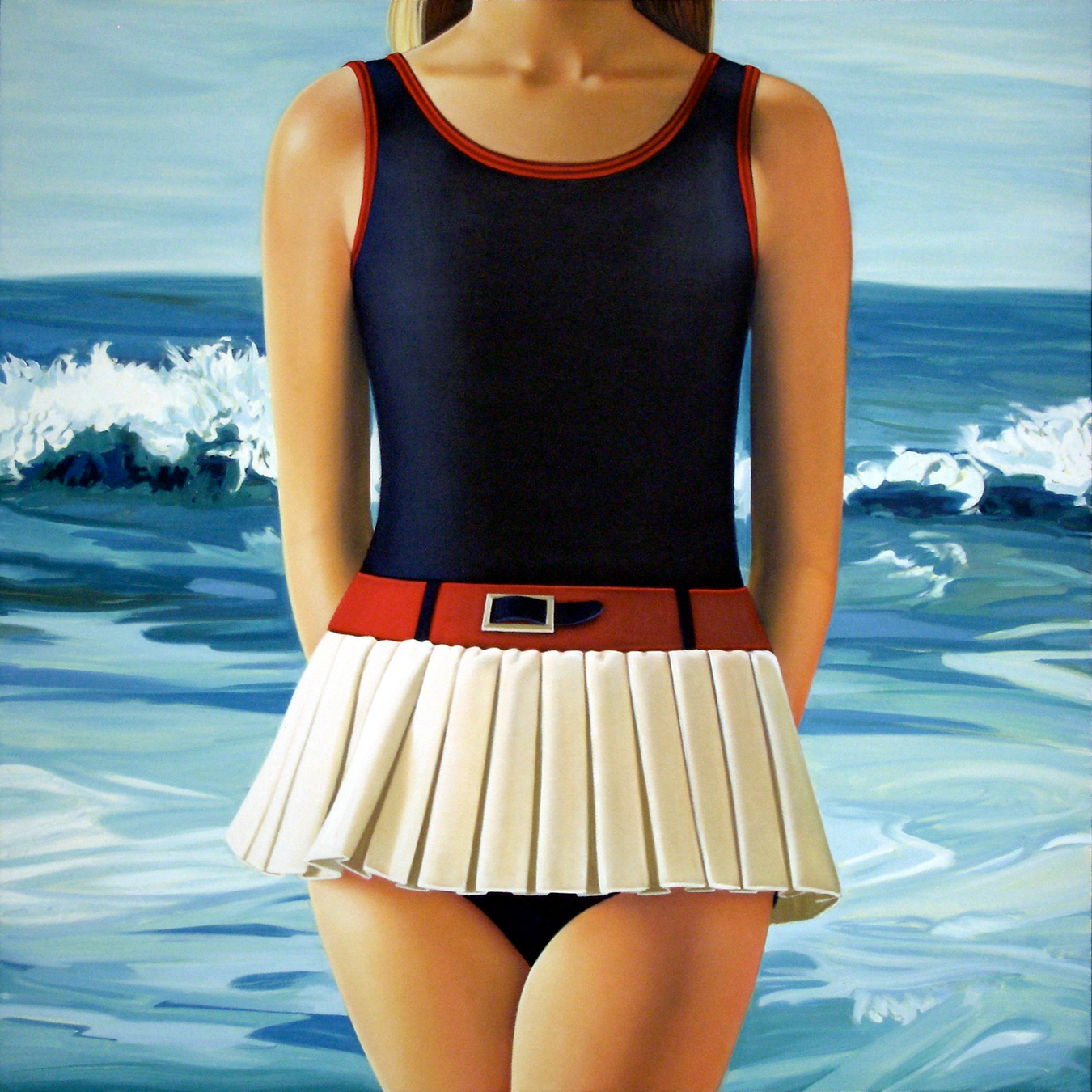 Petite Pleat, 54 x 54 in, oil on canvas, 2013