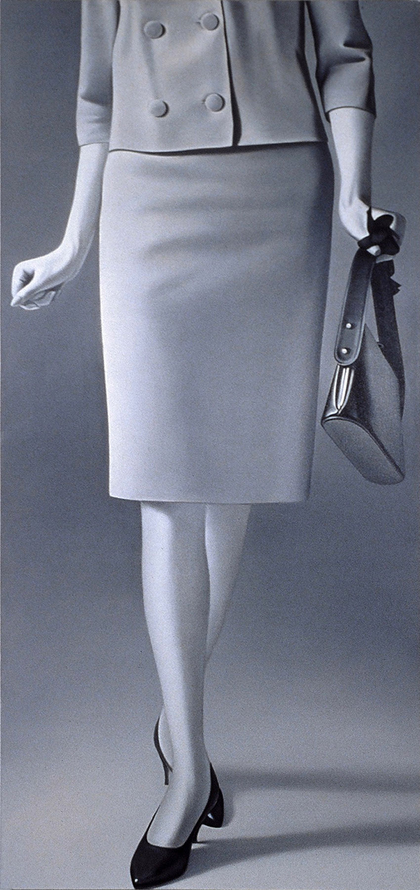 Knit With Know How, 72 x 34 in, oil on canvas, 2003